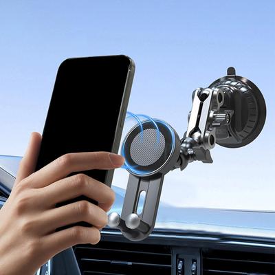 Car Magnetic Phone Holder Accessory Strong Suction Stand Short