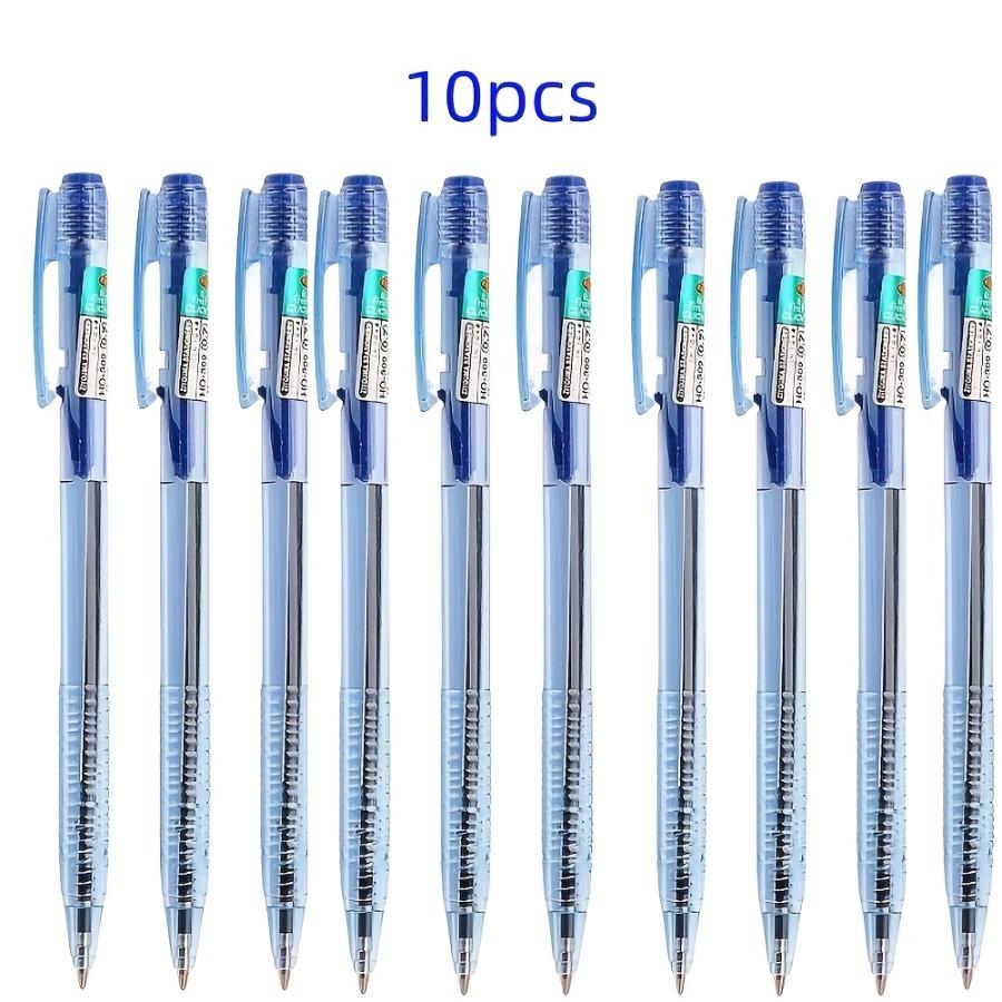 5 Out of 10 Ultra-Minimalist Retractable Ballpoint Pens, Featuring Blue-Black Ink Cartridges And Smooth Writing with a 0.7Mm Tip
