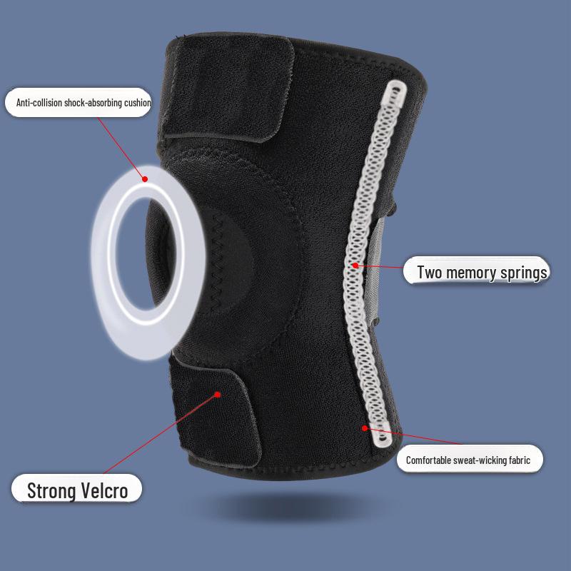 Unisex Sports Knee Pads with Spring Support for Running, Outdoor Activities, Cycling, and Basketball
