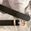 Red/Black Y2k Waist Belt PU Leather Jeans Pants Belt Fashionable Women's Belt  Daily