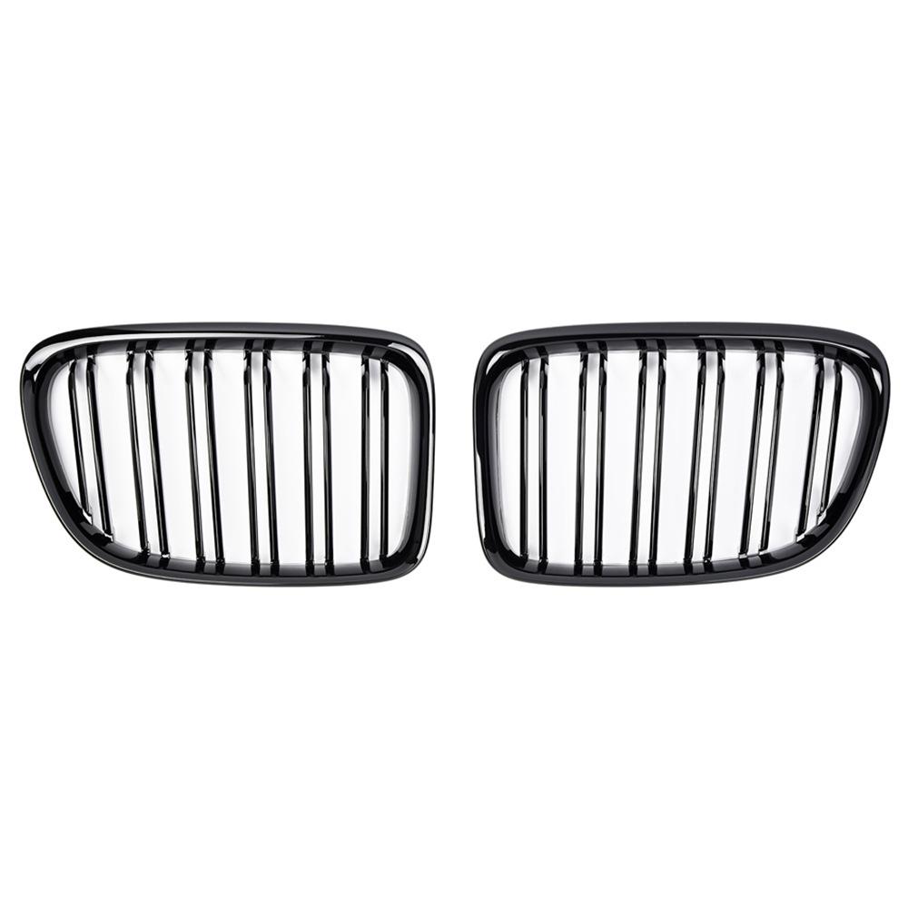 Glossy Black Dual-Line Grille for BMW X1 E84 (2010-2015)