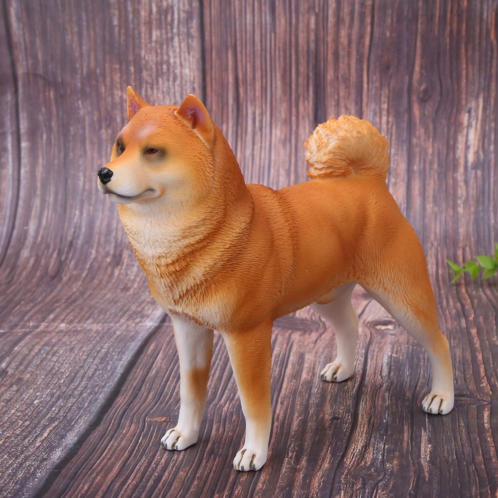 Lifelike Simulation Animal Model Plastic Dog Shape Gift Home Office Decoration Educational Toy
