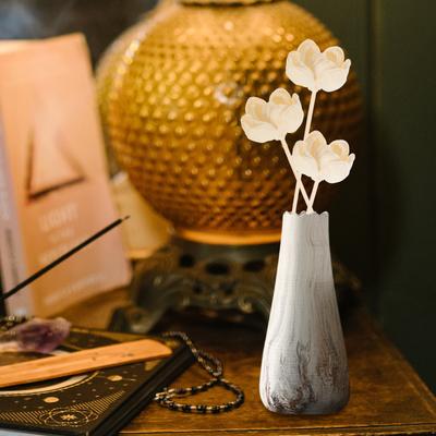 4Pcs Artificial Dry Flowers Essential Oil Diffuser Sticks Diy Craft Home Office Desk Flower Diffusers Aroma Room Freshener Gift