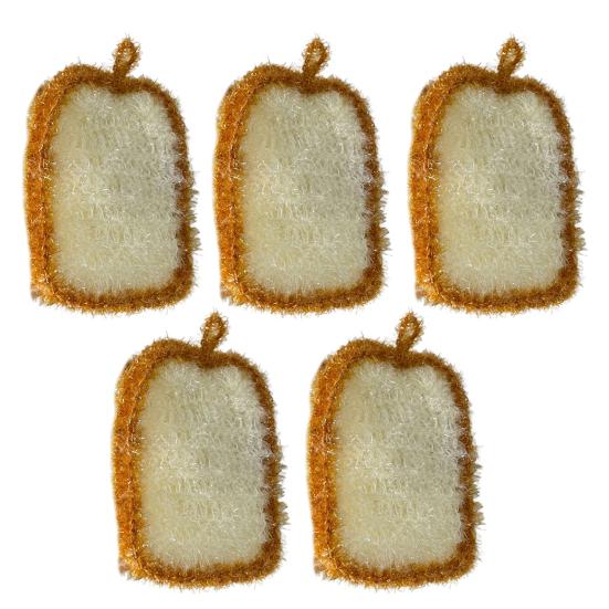 Household Dishcloth Toast-Shaped Kitchen Scrubbers Compressed Cellulose Dish Sponge for Kitchen Cleaning Supplies