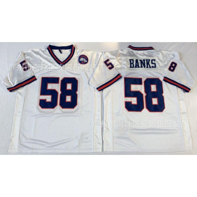 Vintage Rugby Embroidered Jersey New York Giants 58 11 Team Sports Basketball