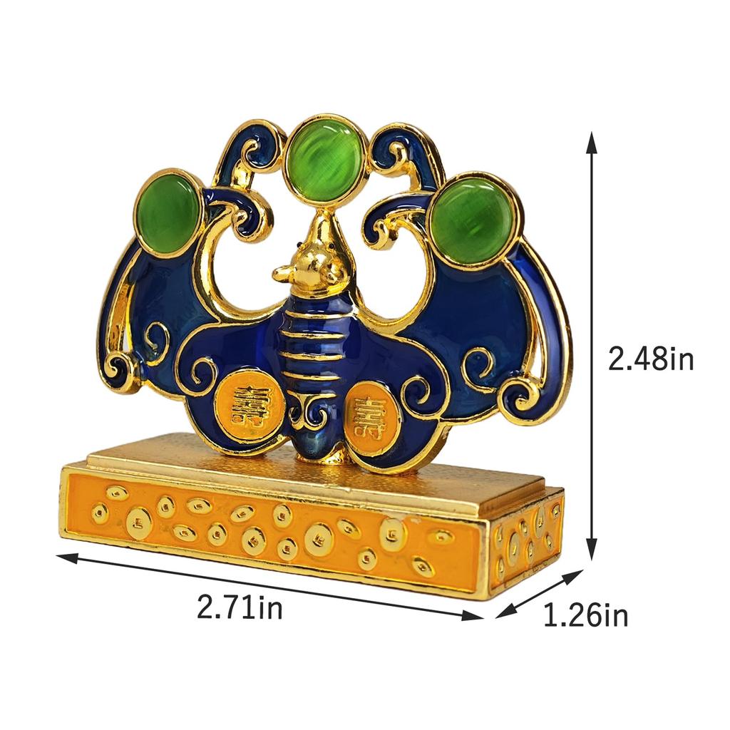 Feng Shui Goods Bat Longevity Interior Home Decoration Lucky Charm Amulet Home Ornament Protection Against Evil Spirits Housewarming Gift Birthday