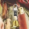 Bear Bell Hiking Gear with Kaychain Hook Waist Hanging Practical Brass Cow Camping Travel Fishing