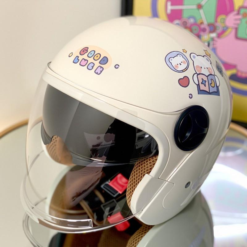 Universal Electric Bike Half Helmet Warm Men Women 4 Motorcycle Safety