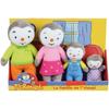 Set familie 4 plușuri - T'Choupi - JEMINI - +/- 19 cm
