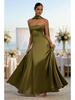 2026 European & American Women's Sexy Bodycon Backless Strapless Cinched Waist Evening Gown