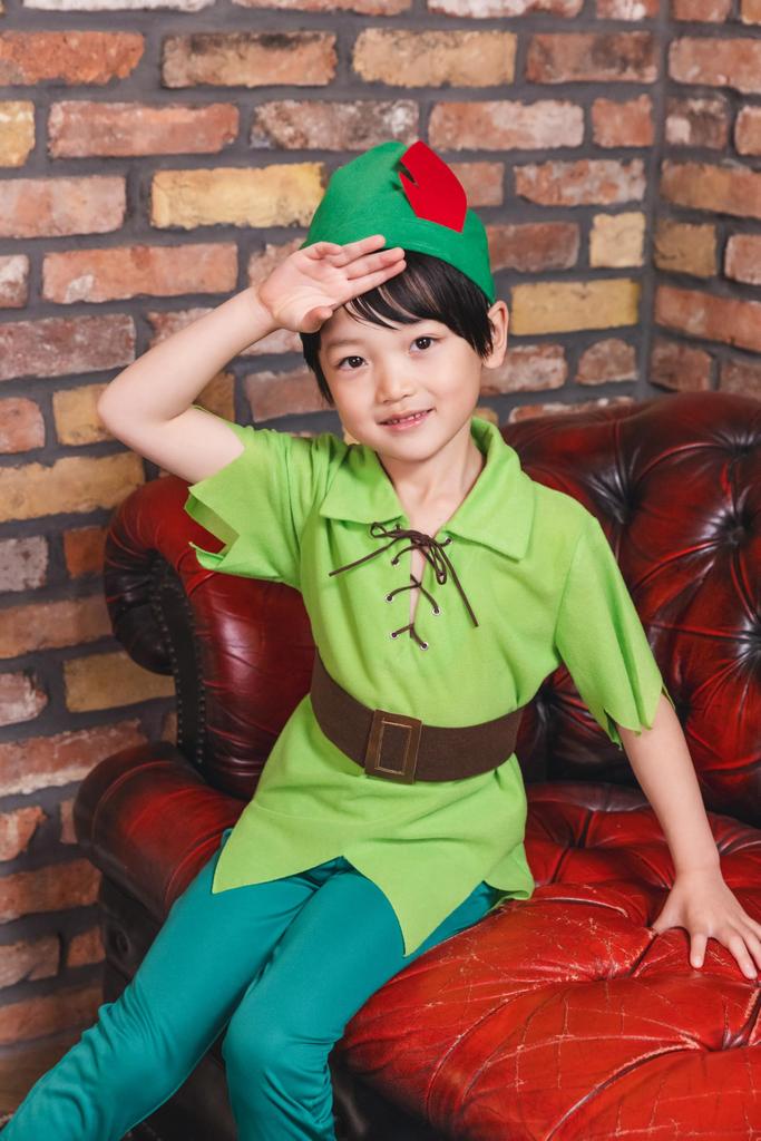 Clearstone Halloween Fantasy Boy Cosplay Green Costume, 100cm,