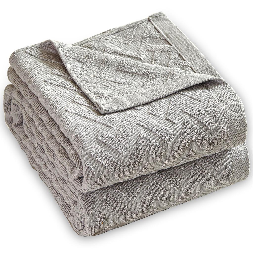 AYO Single Towel Stylish Air Quilted Soft to the Sofa Machine Reduces Sweat and Perfect Gift for or Birthday 140 x 190 Blanket, 100% Cotton, Blanket,