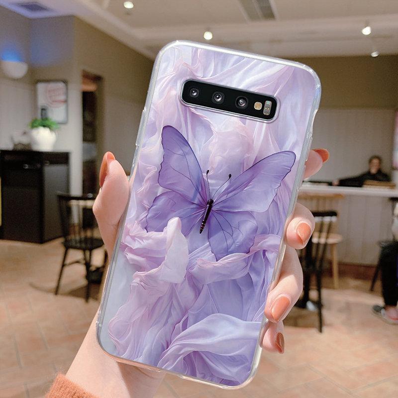 Clear Case For Samsung Galaxy S10 S10E S 10 Plus S9 S20 FE S20 10 Plus Lite Leopard Soft TPU Shell Silicone for Samsung S10+
