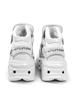 Scarpe Uomo Donna Casual Coppia Piattaforma Scuro Rialzate Pelle Muffin Metallo Punk Retro Rock Spagnolo 8 Cm