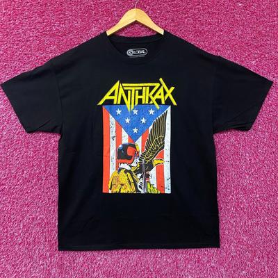 Anthrax Adler Schwarz Thrash Metal Band T-Shirt