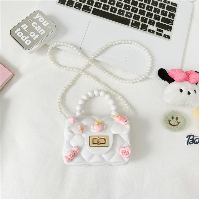 Rabbit Animal Plush Dolls Pearl Shoulder Strap Small Trendy Girl Shoulder Bag