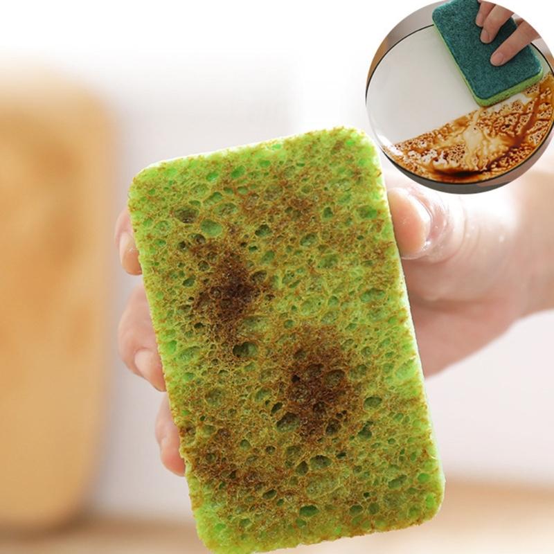 Non-Scratch Cleaning Scrub Sponges Scrubbing Dish Sponge for Washing Kitchen Dishes Bathroom Dishwashing Sponges 2pcs