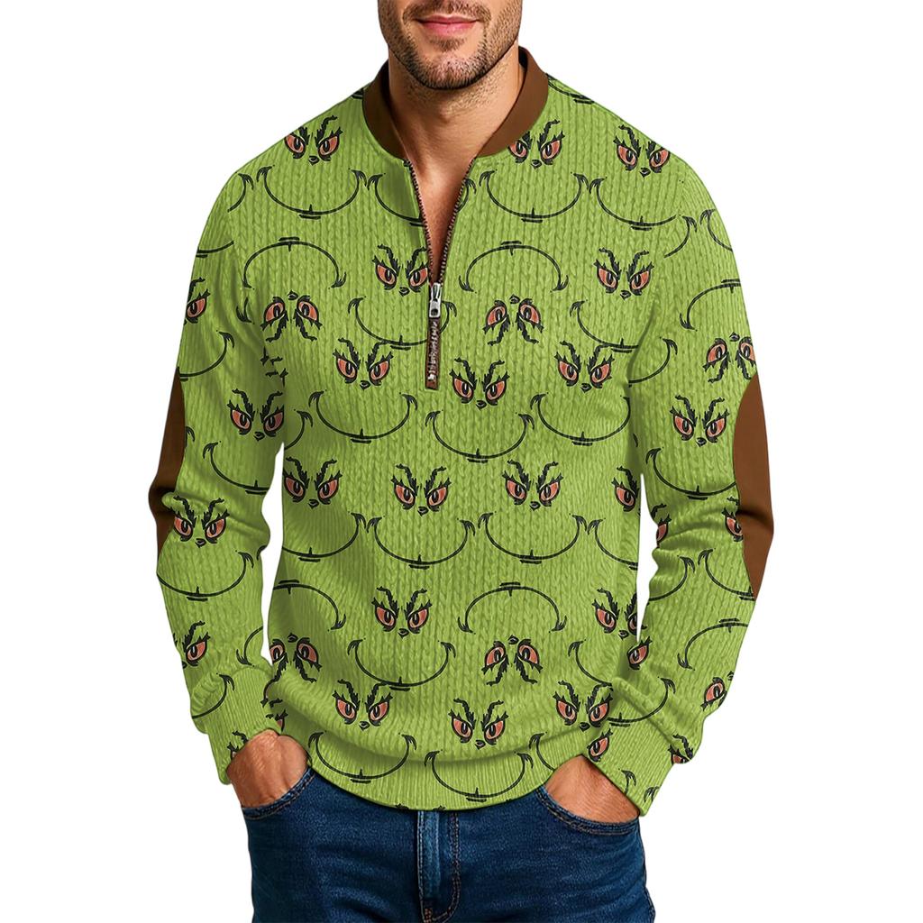 Men'S Outdoor Zipper Long Sleeved Sportswear Casual Sweatshirt