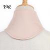 Adjustable Snap Neck Warmer Thermal for Winter Cold Weather, Silk Velvet Wrap, Fleece Lined Gaiter with Hidden Fastening Women, Soft Windproof