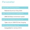 Hub for    /8/9 - USB 3.0, RJ45, Card Reader, PD 100W, and 4K  Output