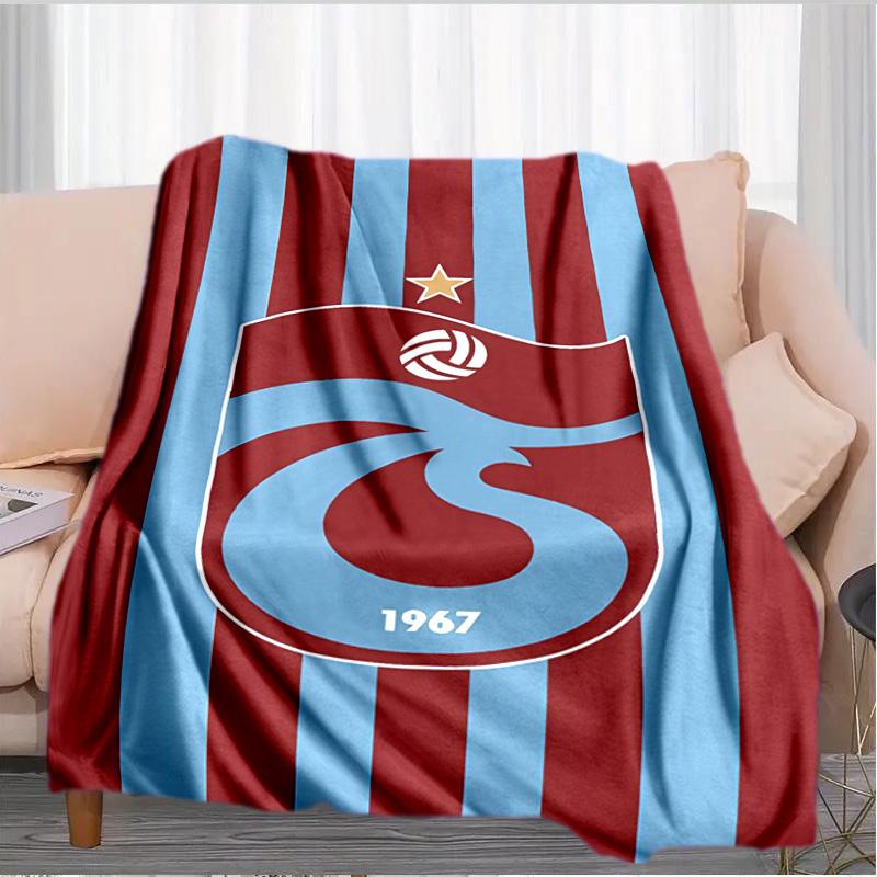 Coperta con Stemma Trabzonspor Adatta per Divani, Letti, Uffici e Campeggio - Regalo Perfetto per Halloween Natale