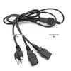 One-Minute Y-Shaped Octopus Power Splitter: Three-Way Cord with One-Out-Four Male-Female Socket Plug