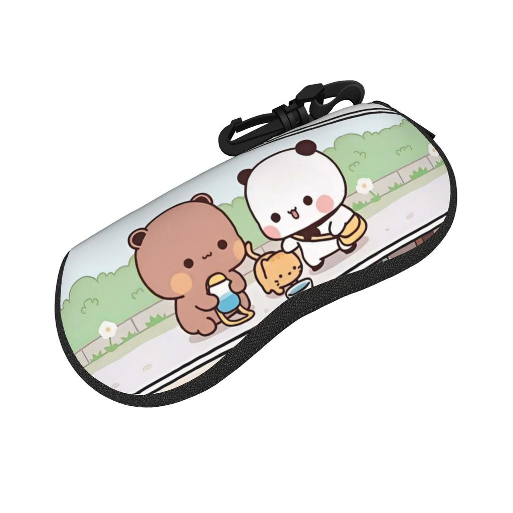 Bubu Yier Beer Cartoon Glasses Case Unisex Lightweight Zipper Eyewear Storage Box Eye Contacts Case