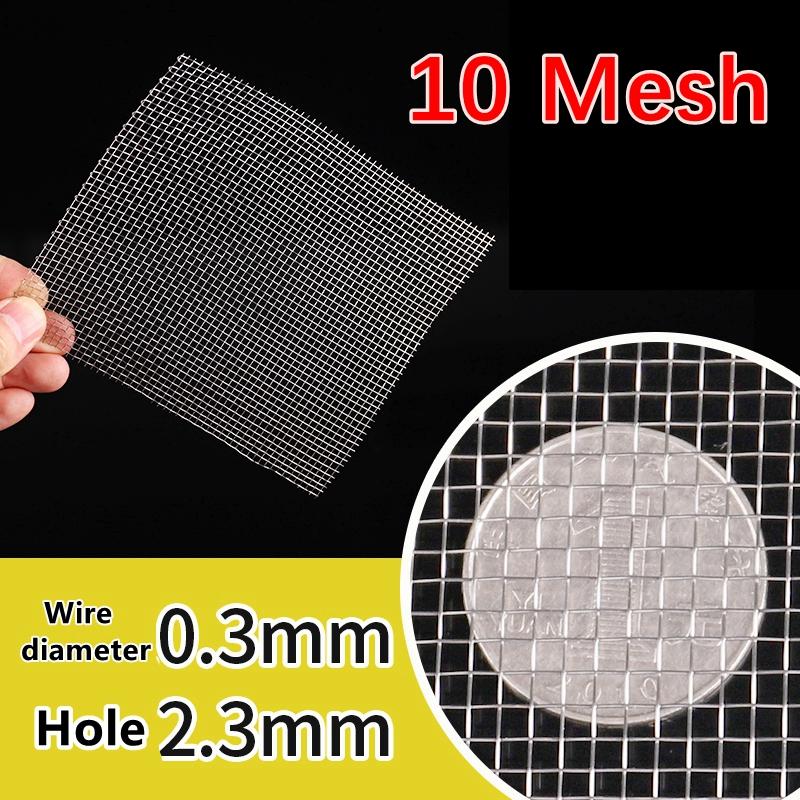 Food Grade 304 Stainless Steel Filter Mesh Home Kitchen Food Bean Powder Oil Filter Net Metal Water Filtration Screen Strainers