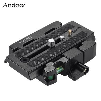 Videokamera-Stativ-Schnellspannklemmen-Adapter mit Schnellwechselplatte, kompatibel mit Manfrotto 501 500AH 701HDV 503HDV Q5-Kopf