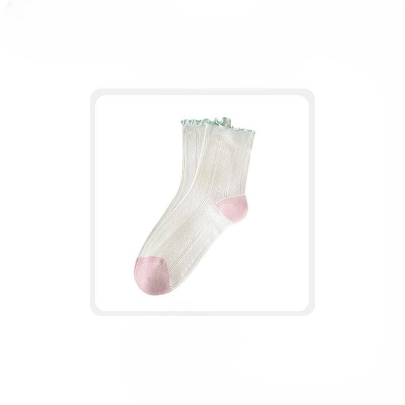 

Женский весенне-летний тренд Милый бантик Край уха Все вшитые носки-трубы из хлопка 1 pair