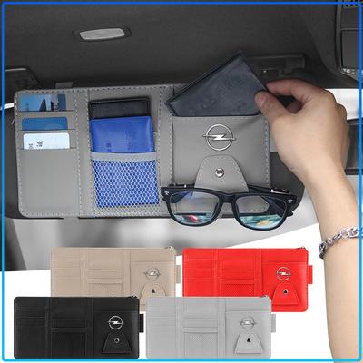 For Astra H G Corsa Insignia Astra Antara Meriva Zafira Interior Car Sun Visor Point Type Multi-function Storage Bag