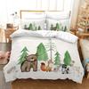 Single_Double Queen King Bedroom Decor Popular Children Cute Animals Bedding Set Cartoon Printed 3d Duvet Cover Set Pillowcase