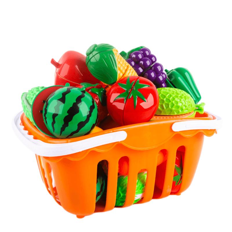 Kids' Cross-Border Pretend Play Kitchen Set: Fun Fruit & Vegetable Cutting Toys