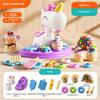 Spiel Einhorn Teig Set Eis Nudelmacher DIY Ton Werkzeuge Ungiftig Montessori Lernspielzeug Für Kinder Mädchen