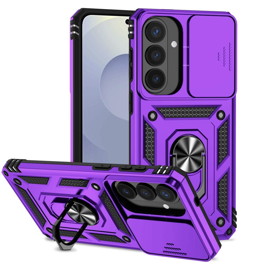 Slide Camera Shockproof Armor Phone Case For Samsung Galaxy S26 Ultra S26 Plus S26Ultra S26+ Case Magnetic Ring Stand Back Cover