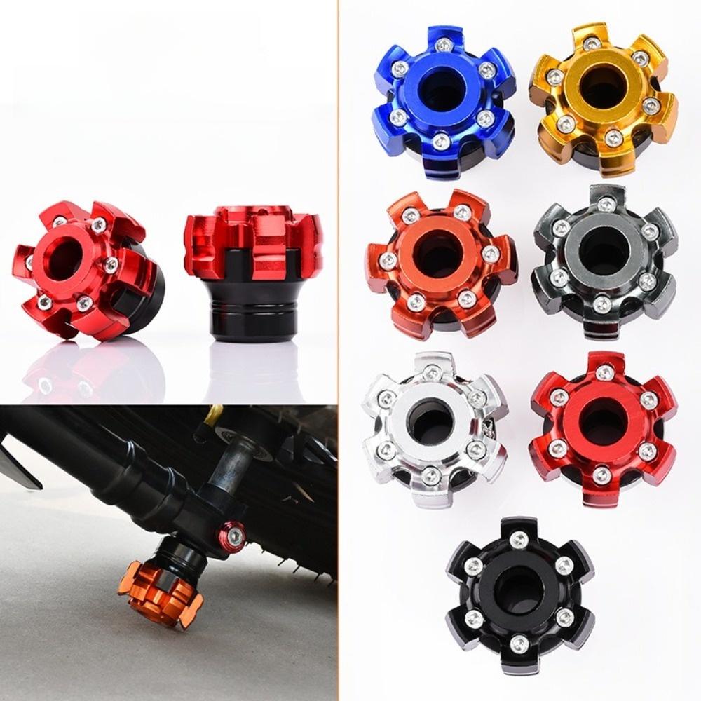2pcs/set Anti Drop Motorcycle Axle Cap Slider Cups Decoration  Motorbike Modification Tool