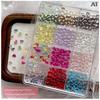 12 Grid Mixed Colorful Mini Heart Nail Jewelry Nail Charms Nail Accessories Nail Art Nail Decoration Diy Nails Parts