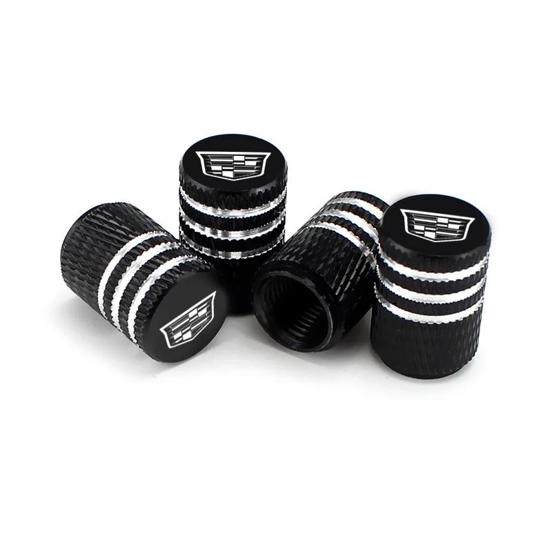 4pcs Wheel Tire Valve Caps Stems Cover for Cadillac Seville CTS DTS STS SLS SRX XTS ATS CT5 Escalade Deville Tiburon Decoration