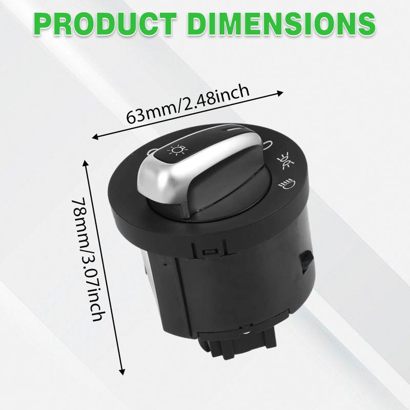 For VW Passat B6 2005-2010 for VW Caddy 2004-2011 5C6941531 1K0941431 Headlight Switch With Fog Light 10 P