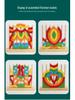 Rainbow Stackable Wooden Geometric Shapes - Baby Educational Toy Rings
