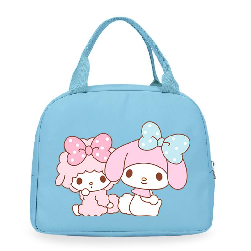 Melody cute cartoon print student lunch bag high value work commute leisure handbag