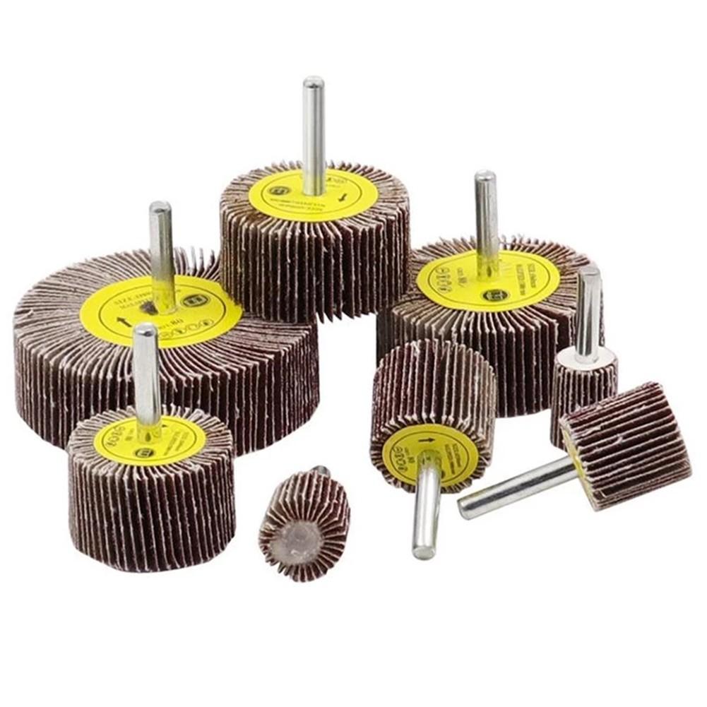 16-80mm Flap Sanding Wheels 6mm Shank 80 Grit Sanding Flap Wheel Disc Abrasive Grinding Accessories Sandpaper Polishing