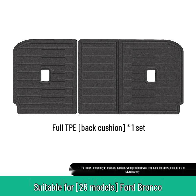 2026 Ford Bronco TPE Floor, Trunk, and Seat Back Mats