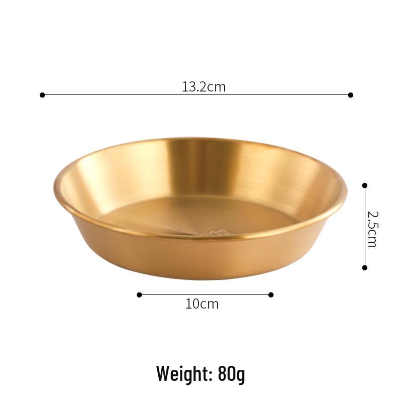 Korean Stainless Steel Dipping Dish for Western Cuisine - Small Tomato Sauce & Seasoning Plate