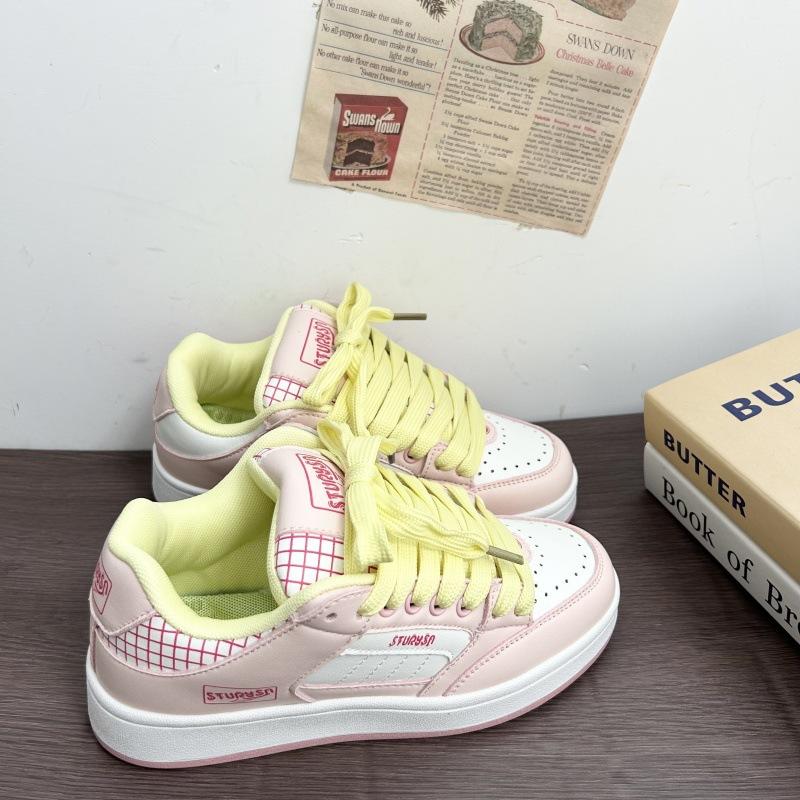 Platform white shoes women's tide versatile sports and leisure bread shoes 2 spring new board shoes