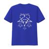 Sein Herzagramm schließe dich mir im Tod an schweres schwarzes T-Shirt kurzärmliges Hemd vintage gewaschen Grafik lässig stilvoll dehnbar Unisex