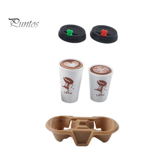 

Миниатюрный кофейный набор для кукольного домика Мини-кружка для кофе с крышкой Подстаканник Модель для кофе на 1 человека:6 Декор столовой в кукольном домике-кафе коричневый