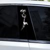 2 Stück Sensenmann Aufkleber Auto B-Säulen Aufkleber DIY Vinyl Wasserdicht Auto Türsäulen Aufkleber Geeignet für die meisten Auto-Mittelpfosten