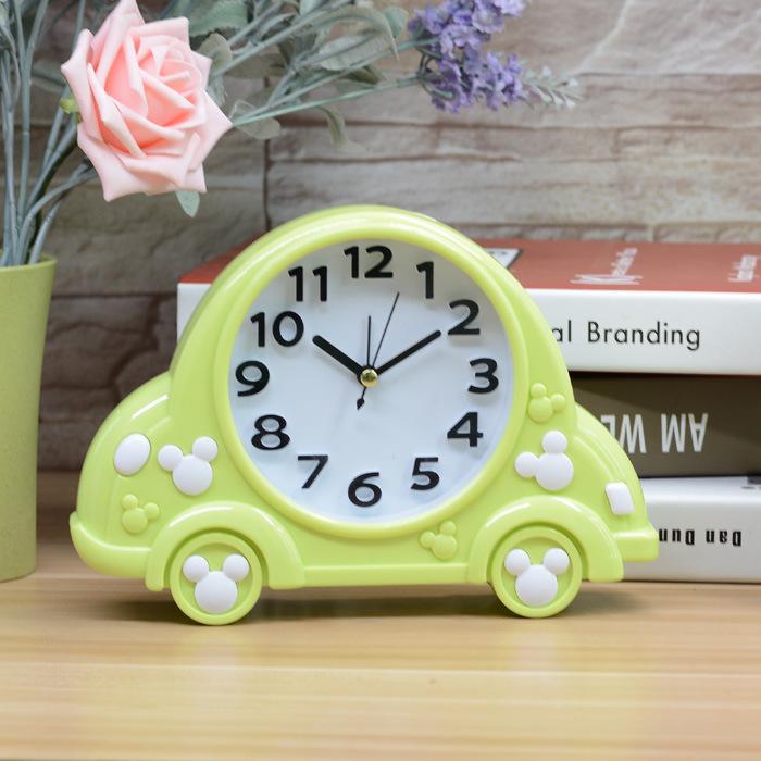 

Корейский креативный автомобильный будильник в форме жука, студенческий будильник, милые часы конфетного цвета