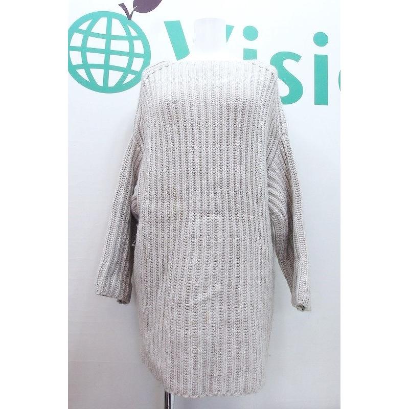 [Used] moussy low gauge rib knit FREE light gray kz4620207138